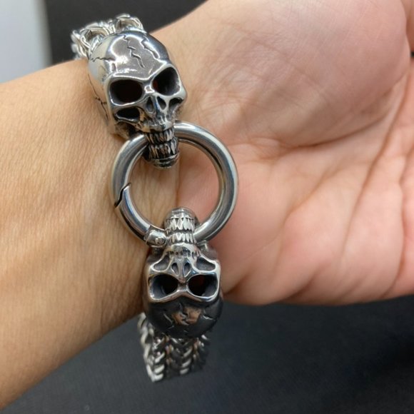 Skull Link Stainless Steel Chain